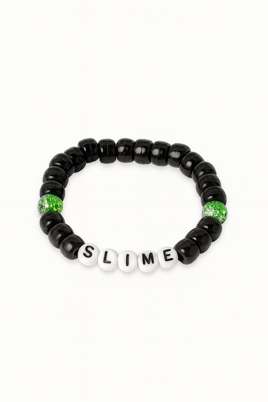 Halloween Beaded Bracelet – “SLIME” Word Design | Red Pineapple DIY Collection