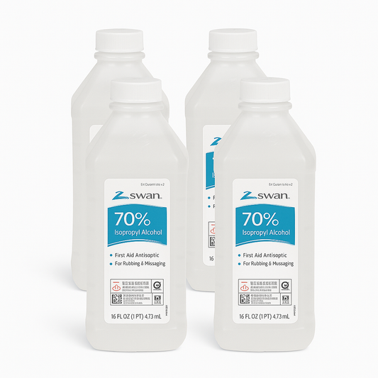 Swan 70% Isopropyl Alcohol – 4 Pack (16 FL OZ / 473 mL)