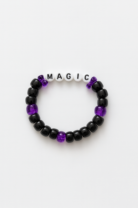 Halloween Beaded Bracelet – “MAGIC” Word Design | Red Pineapple DIY Collection