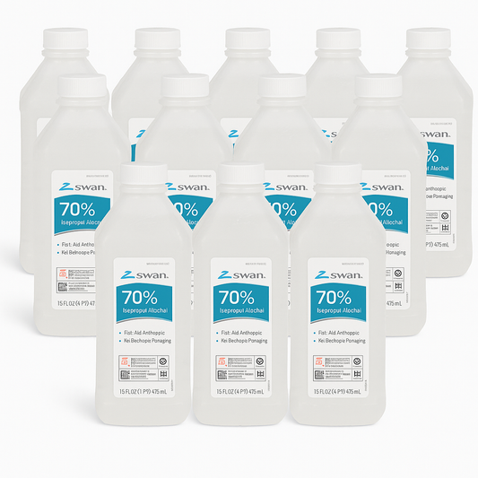 Swan 70% Isopropyl Alcohol – 4 Pack (16 FL OZ / 473 mL)